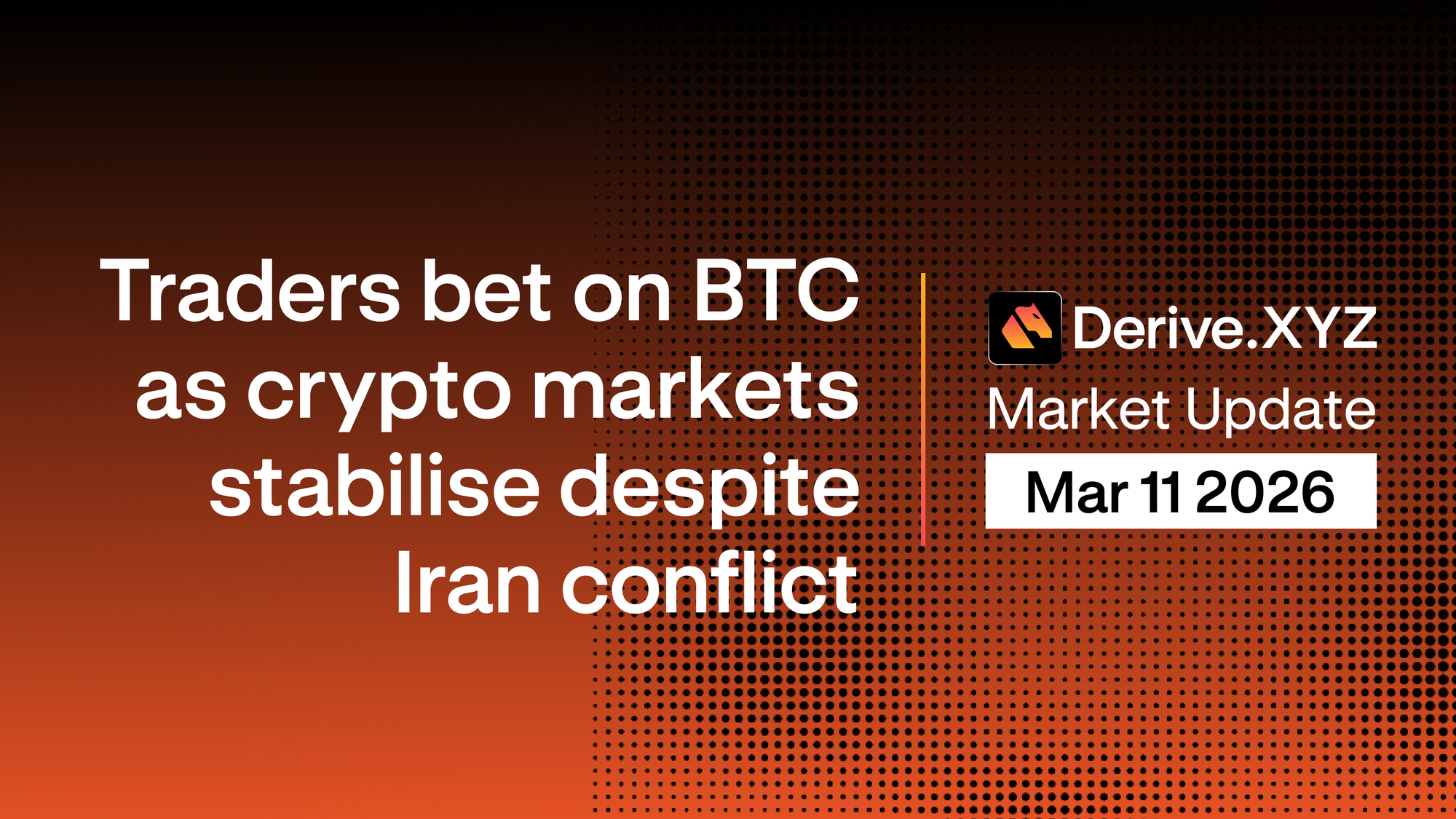 Derive.xyz Market Update: Options traders bet on BTC reclaiming $80K as crypto markets stabilise despite Iran conflict